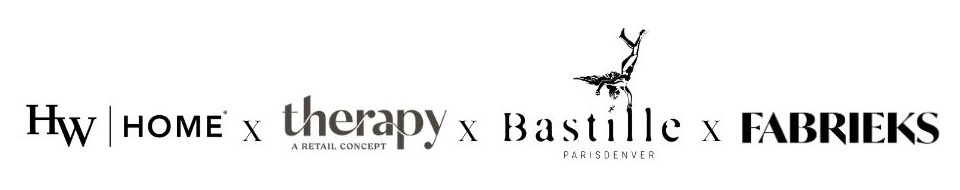 Logos for HW Home, Therapy A Retail Concept, Bastille PARISDENVER and Fabrieks
